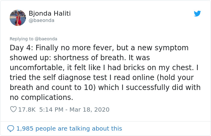 22-Year-Old Girl Who Tested Positive For Coronavirus Shares What It Was Like Fighting The Disease 22-Year-Old Girl Who Tested Positive For Coronavirus Shares What It Was Like Fighting The Disease
