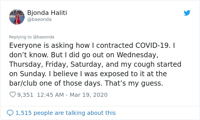 22-Year-Old Girl Who Tested Positive For Coronavirus Shares What It Was Like Fighting The Disease 22-Year-Old Girl Who Tested Positive For Coronavirus Shares What It Was Like Fighting The Disease