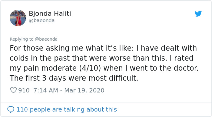 22-Year-Old Girl Who Tested Positive For Coronavirus Shares What It Was Like Fighting The Disease 22-Year-Old Girl Who Tested Positive For Coronavirus Shares What It Was Like Fighting The Disease