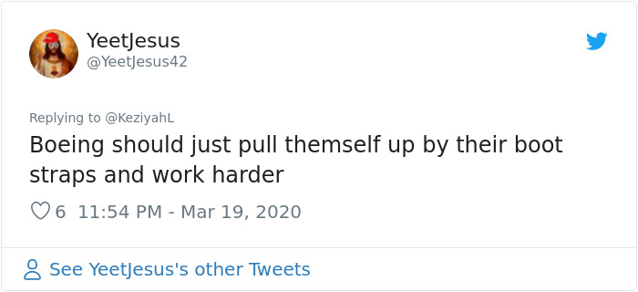 Woman Responds To Companies Failing Because Of Coronavirus By Saying The Same Things Poor People Hear Woman Responds To Companies Failing Because Of Coronavirus By Saying The Same Things Poor People Hear