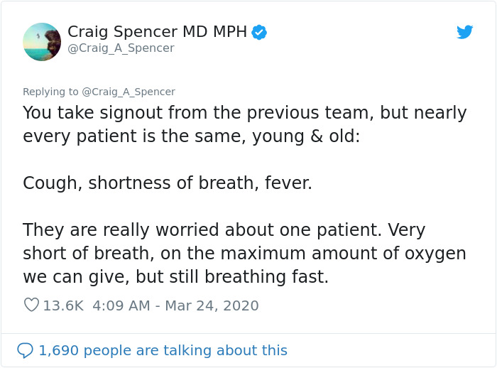 Doctor Tweets What His Day At The Hospital Looks Like, Says 'It's Really Hard To Understand How Bad This Is'