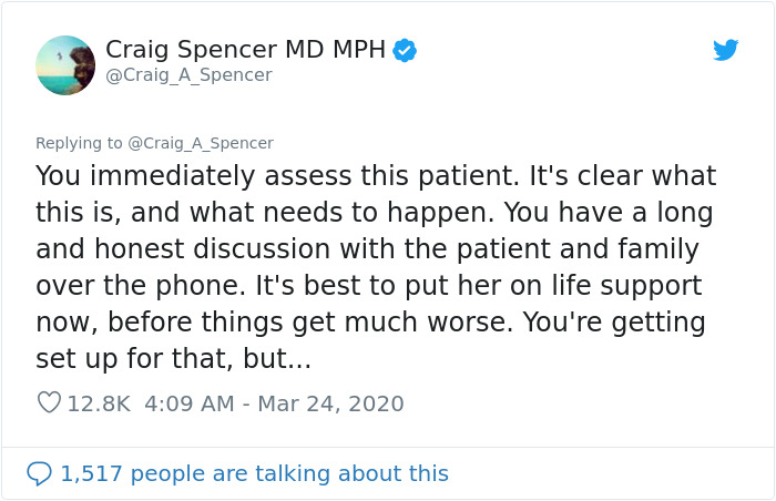 Doctor Tweets What His Day At The Hospital Looks Like, Says 'It's Really Hard To Understand How Bad This Is'