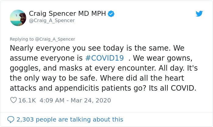 Doctor Tweets What His Day At The Hospital Looks Like, Says 'It's Really Hard To Understand How Bad This Is' Doctor Tweets What His Day At The Hospital Looks Like, Says 'It's Really Hard To Understand How Bad This Is'
