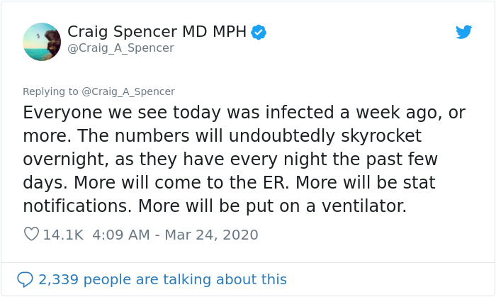 Doctor Tweets What His Day At The Hospital Looks Like, Says 'It's Really Hard To Understand How Bad This Is' Doctor Tweets What His Day At The Hospital Looks Like, Says 'It's Really Hard To Understand How Bad This Is'
