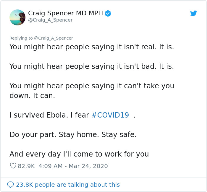 Doctor Tweets What His Day At The Hospital Looks Like, Says 'It's Really Hard To Understand How Bad This Is'