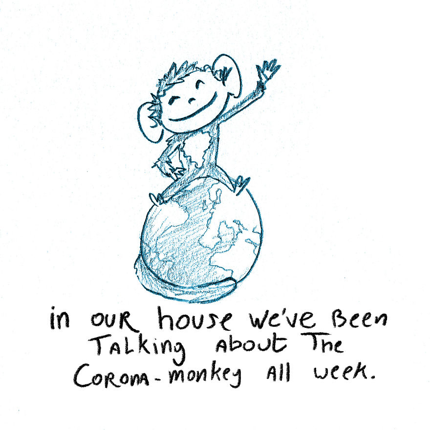 I Drew A Little Monkey Story To Explain Coronavirus To My Kids