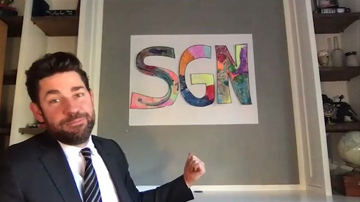 John Krasinski Shares Some Good News, Invites Steve Carell To Lift Up People's Spirits
