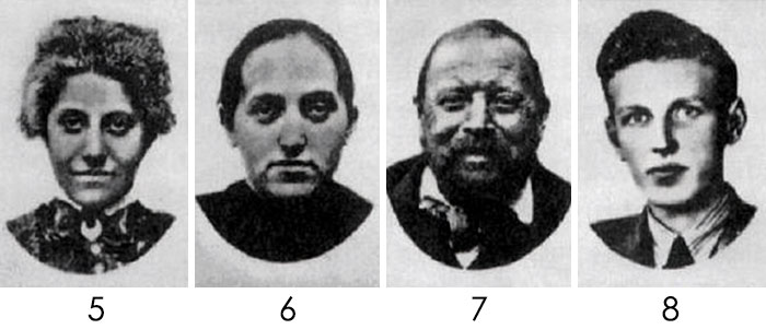 Eight black and white portraits used in the Szondi Test revealing aspects of hidden personality traits. Eight black and white portraits used in the Szondi Test revealing aspects of hidden personality traits.
