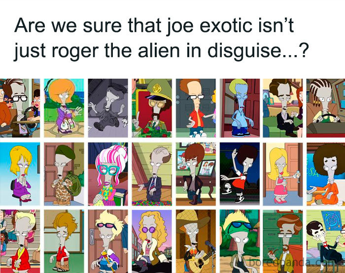 Are We Sure That Joe Exotic Isn’t Just Roger The Alien In Disguise...?