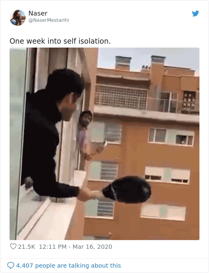 One Week Into Self Isolation