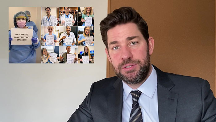 John Krasinski Shares Some Good News, Invites Steve Carell To Lift Up People's Spirits
