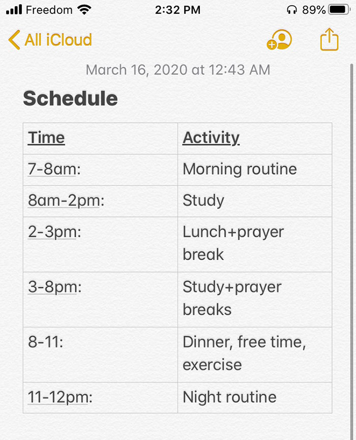 This Woman Tries To Bring Stability Into Her Life By Creating A Quarantine Routine, People Follow Her Example