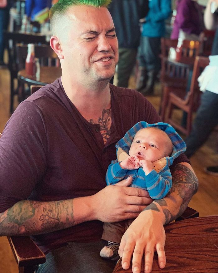 My Friend Tried To Sneak A Tender Candid Photo Of My First Time Holding Her New Baby. That Was When Her Baby Ripped A Man-Sized Fart Straight On My Lap