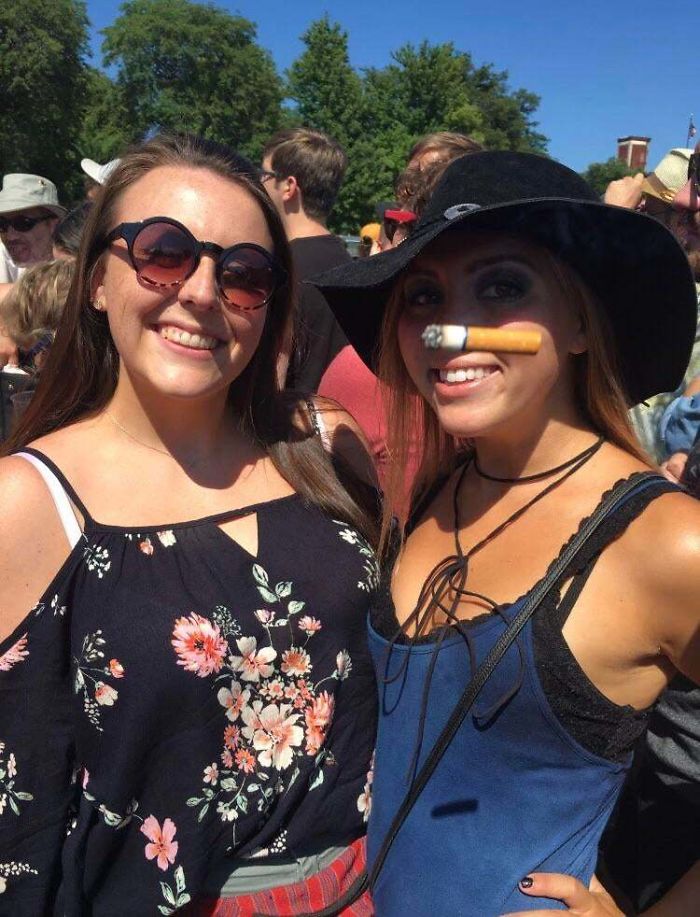 Someone Flicked Their Cigarette While I Was Taking A Picture Of My Friends Last Summer