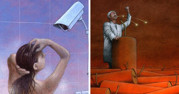 Polish Artist Creates 30 Uncomfortably Accurate Metaphors About The Ills Of Our Society (New Pics)