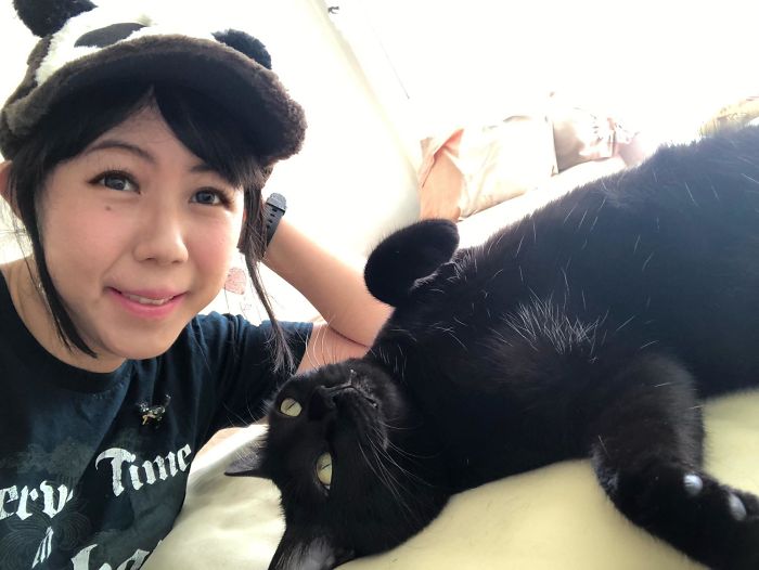 The Best Thing I Did In 2019 Was Adopting This Affectionate But Timid Black Cat!