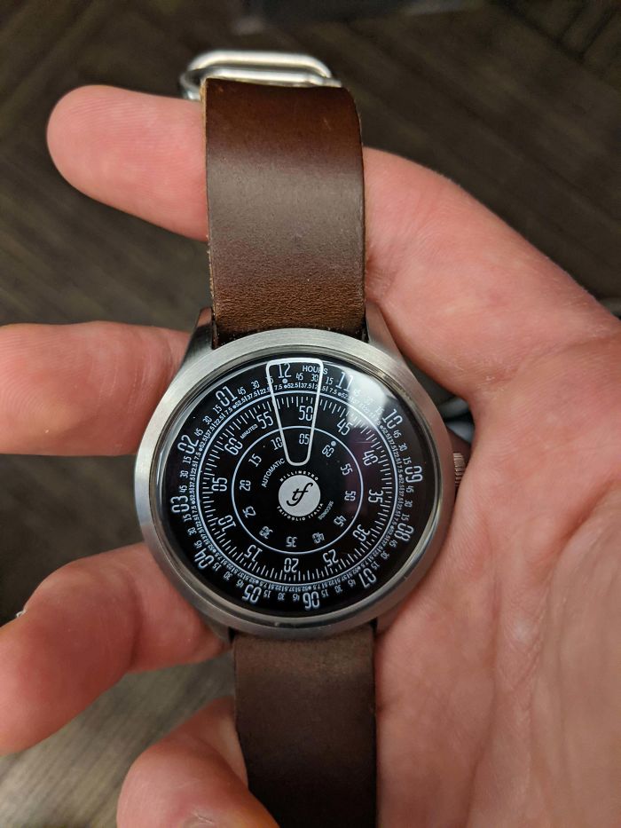 This Watch Has Disks Instead Of Hands