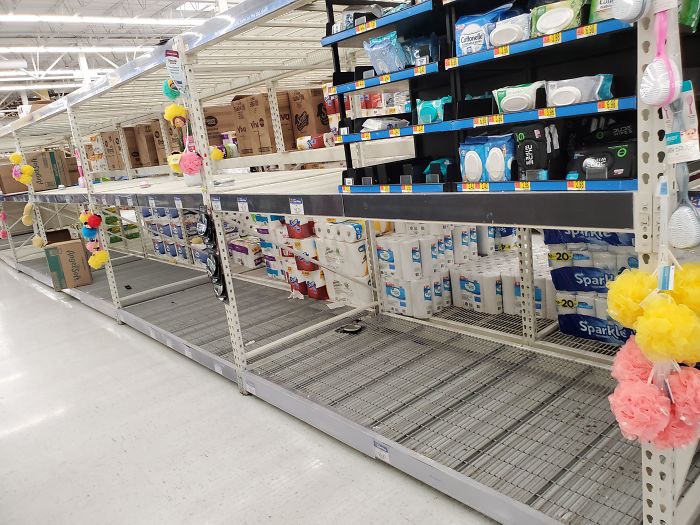 I Dont Know Why Corona Virus Means Take All The Toilet Paper. Its Not Even In My County Or Any Surrounding Me. I Had To Buy Paper Towels And Cut Them In Half Like A Peasant