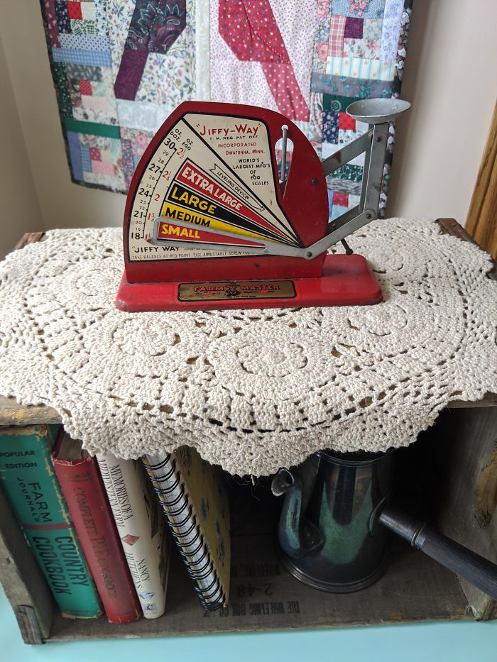 This Vintage Egg Scale That My Grandma Has