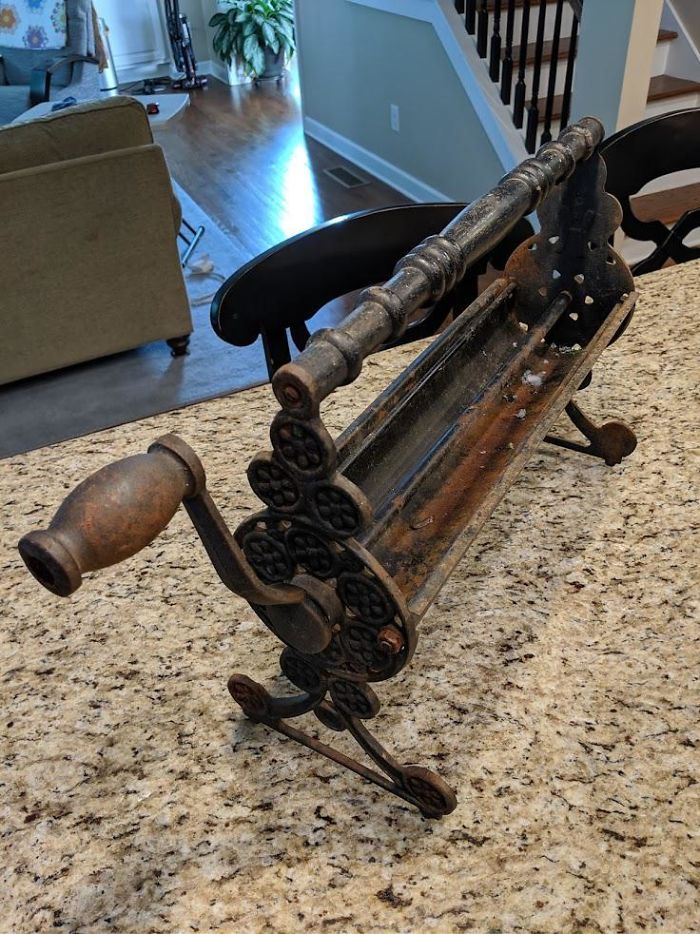 Found At Antique Festival Near Atlanta, It's For Rolling Newspapers Into A "Log" For The Fireplace