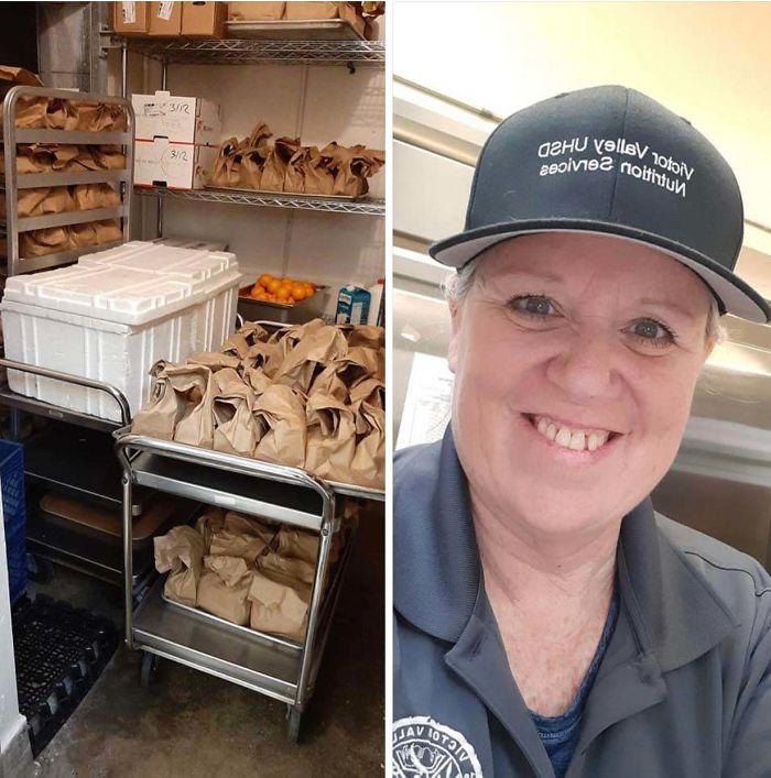 This Saint Of A Woman Has Been Handing Out Sack Lunches For The Kids At A Local Park