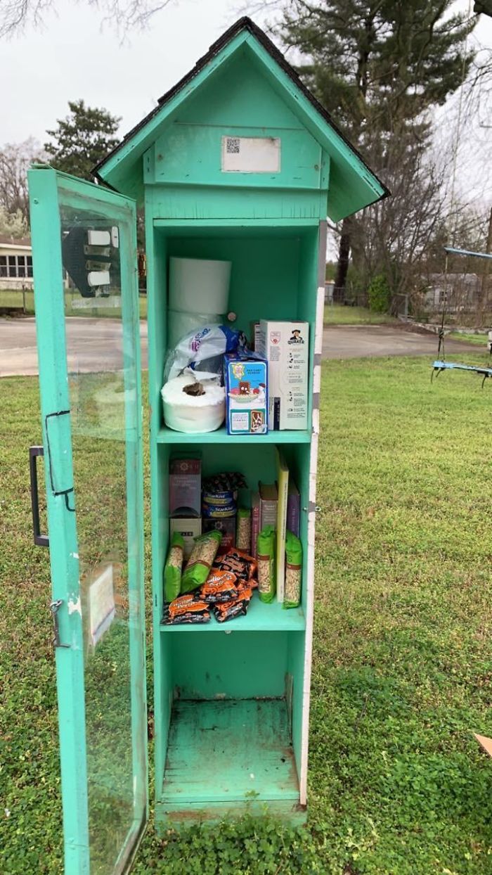 My Neighborhood Converted Our Library To A Food And Supply Bank During The Covid-19 Pandemic