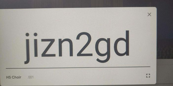 HS Teacher Remote Teaching. Our Platform Generates Unique Classroom Codes For Each Course. For My Course, I Have To Screenshot And Send "Jizzin' To God" To All My Students