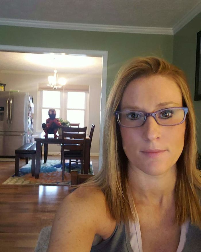 I Know The C-Virus Is Scary, But Try Working With A 4 Year-Old Dressed Like Spiderman Perched On The Kitchen Table Behind You Whispering "Can You Hear Me Breathe".day 6