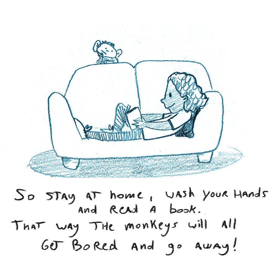 I Drew A Little Monkey Story To Explain Coronavirus To My Kids