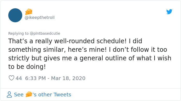 This Woman Tries To Bring Stability Into Her Life By Creating A Quarantine Routine, People Follow Her Example