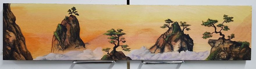 Watercolors On Plywood