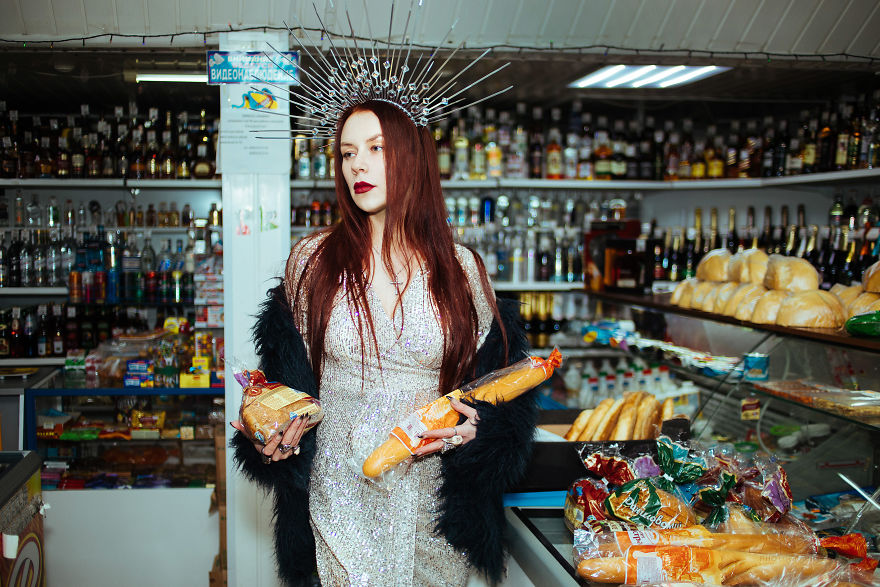 A Girl, The Groceries And Corona