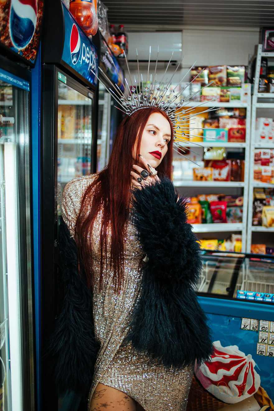 A Girl, The Groceries And Corona