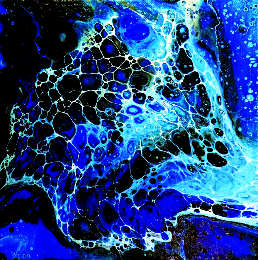 I Create Fluid Paintings And Landscapes Depicting Liberation And Freedom Using Unconventional Methods