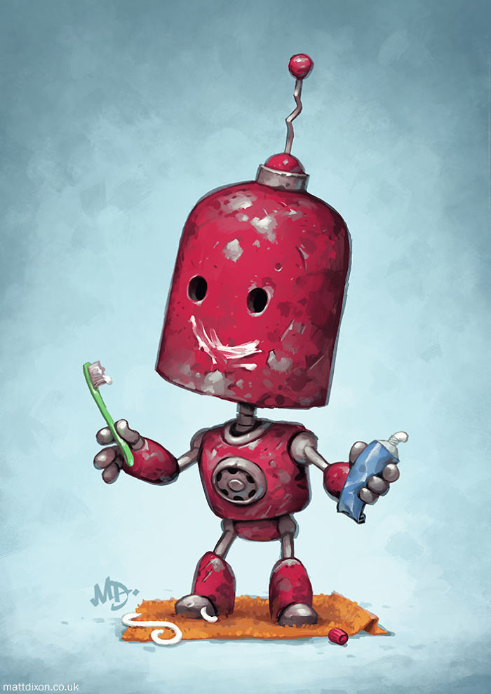 Lonely Robots Enjoying The Quiet Wonder Of The World