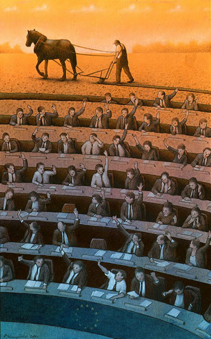 Polish Artist Creates 30 Uncomfortably Accurate Metaphors About The Ills Of Our Society (New Pics)