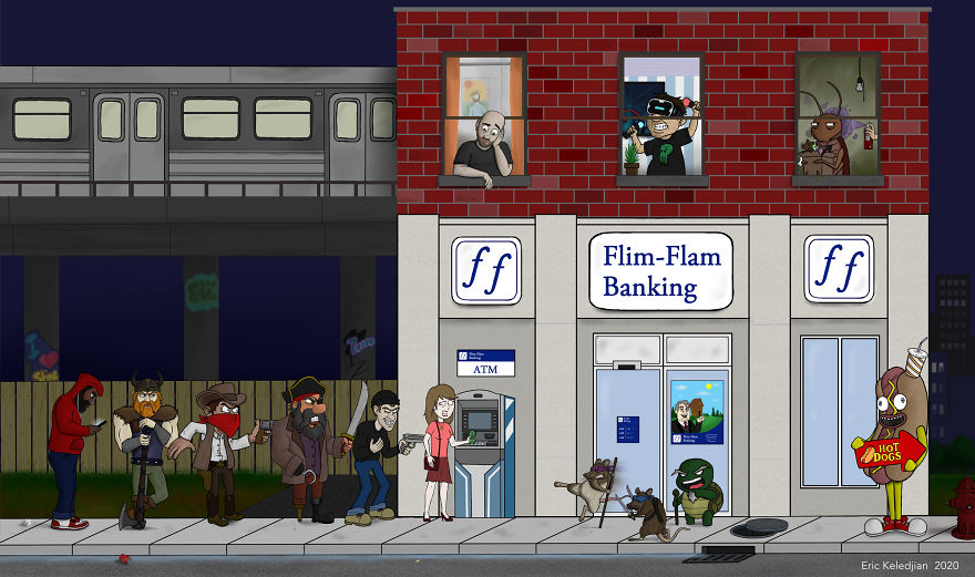 I Added One Character A Day To This Drawing For 37 Days Until I Got This Result 