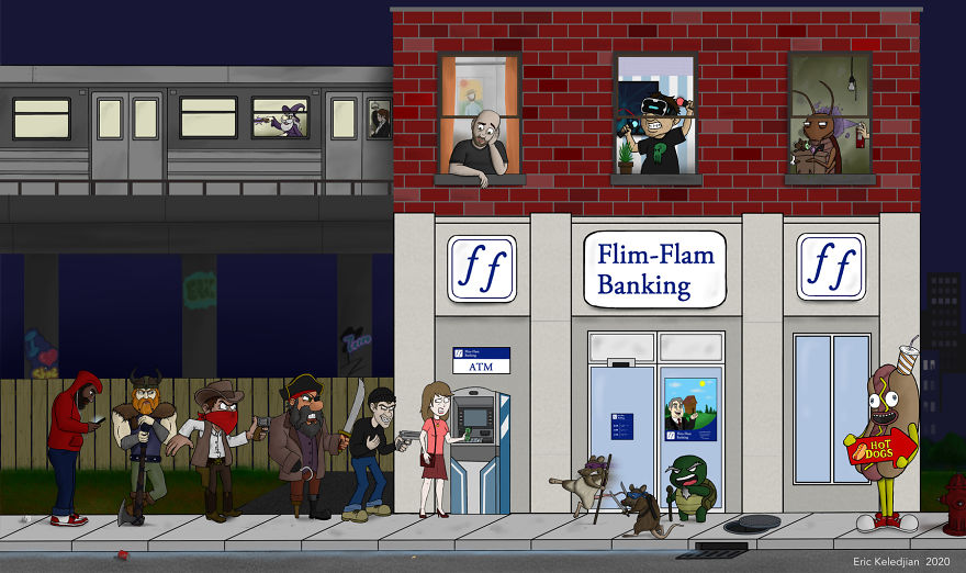 I Added One Character A Day To This Drawing For 37 Days Until I Got This Result 