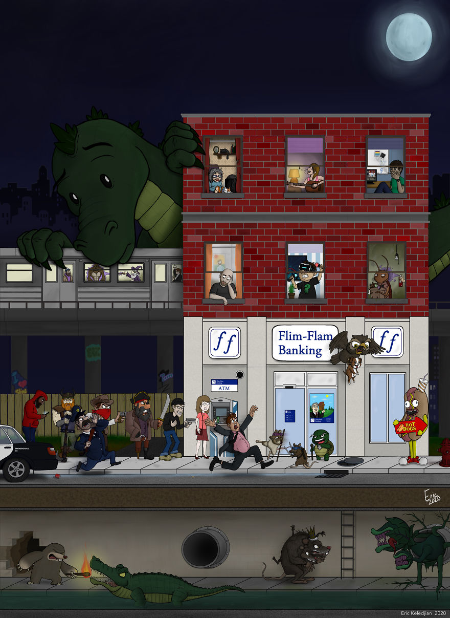 I Added One Character A Day To This Drawing For 37 Days Until I Got This Result I Added One Character A Day To This Drawing For 37 Days Until I Got This Result