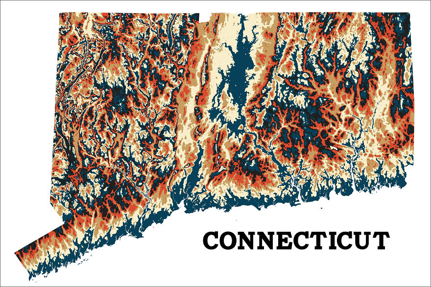 I'm Making Artistic Interpretations Of The Topography Of Each Us State. I'm Making Artistic Interpretations Of The Topography Of Each Us State.