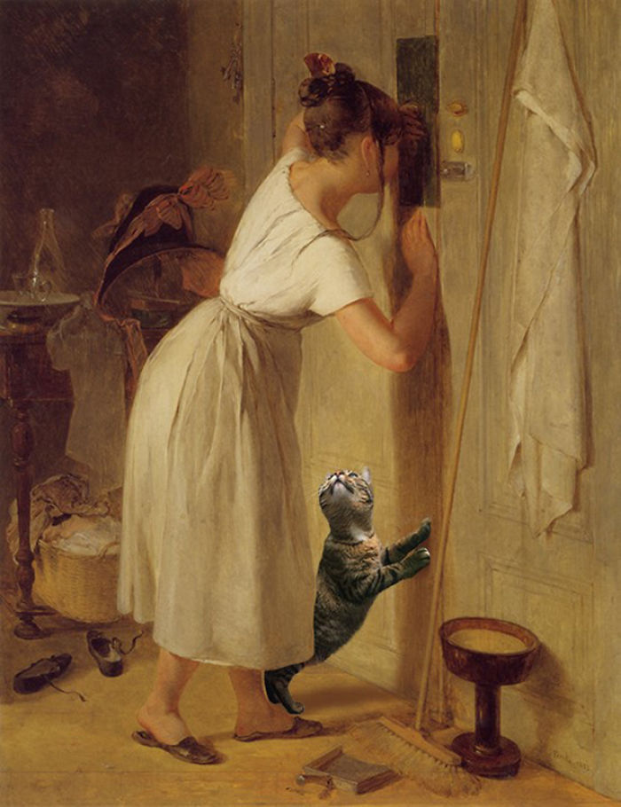 "Die Lauscherin" With Beezie, Peter Fendi