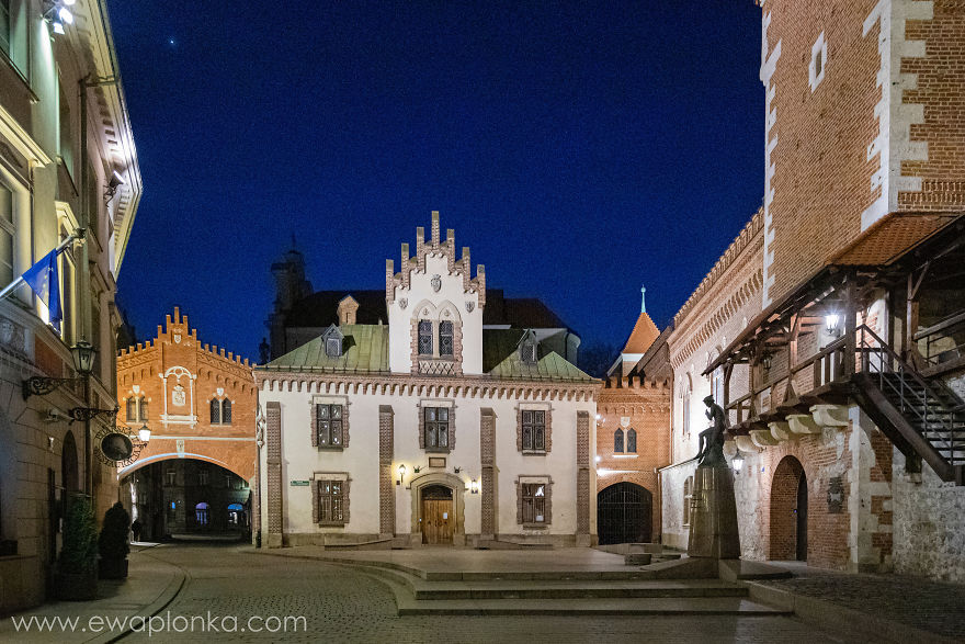 Empty Krakow Old Town During Coronavirus Pandemic