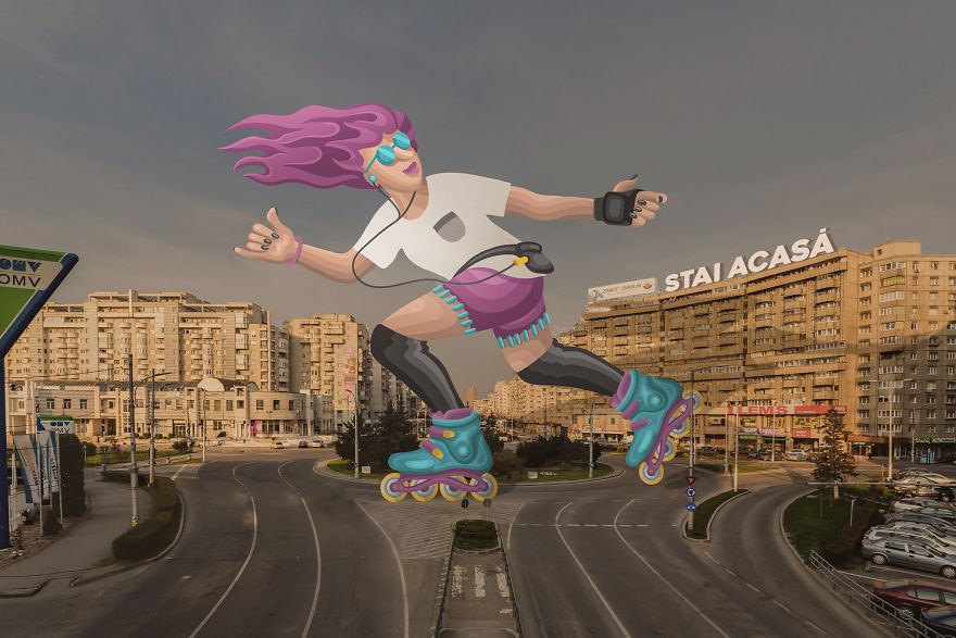 Empty Streets From Our City Become Illustrator’s Artwork