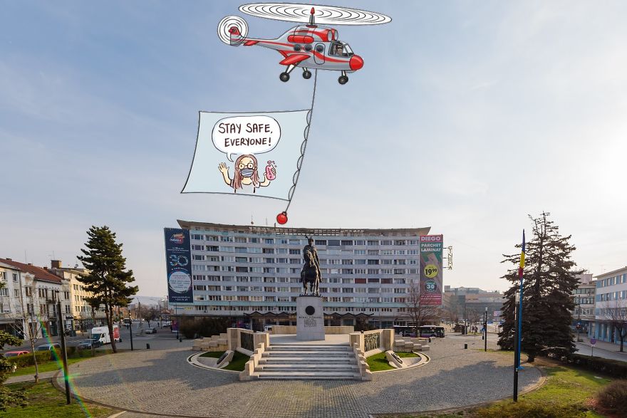 Empty Streets From Our City Become Illustrator’s Artwork