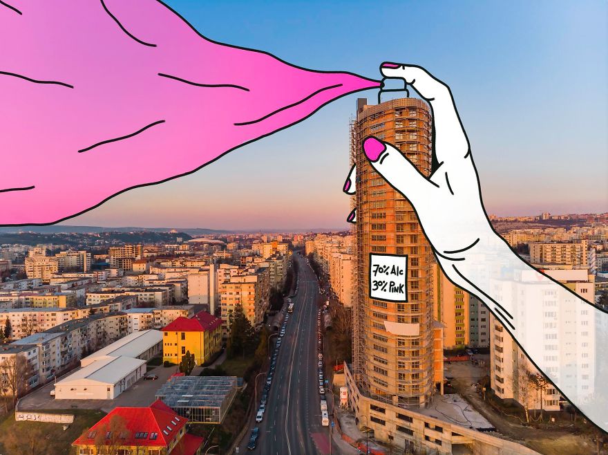 Empty Streets From Our City Become Illustrator’s Artwork