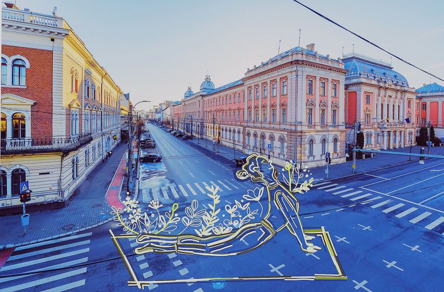 Empty Streets From Our City Become Illustrator’s Artwork
