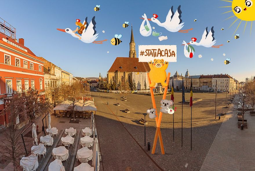 Empty Streets From Our City Become Illustrator’s Artwork