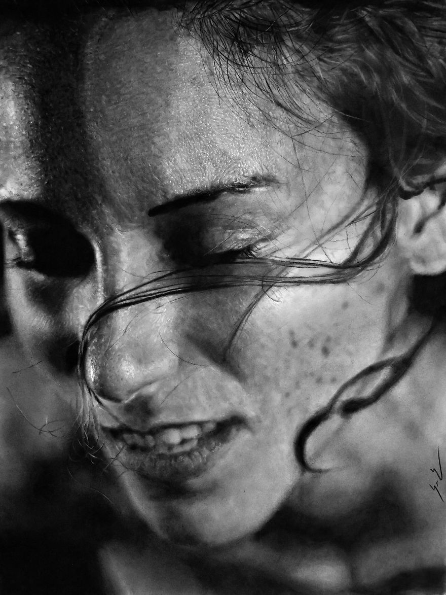 These Are Not Photographs. I Spend Hundreds Of Hours Creating Drawings With Charcoal And Graphite Pencils. This Is My Work. These Are Not Photographs. I Spend Hundreds Of Hours Creating Drawings With Charcoal And Graphite Pencils. This Is My Work.