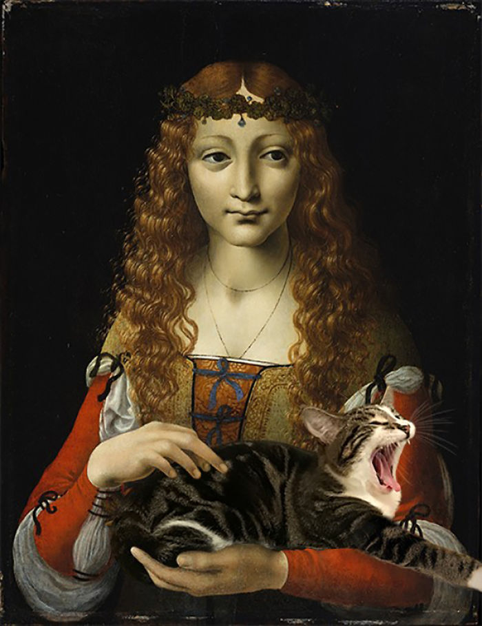 "Girl With Cherries" With Baby Dumpling, Giovanni Ambrogio De Predis