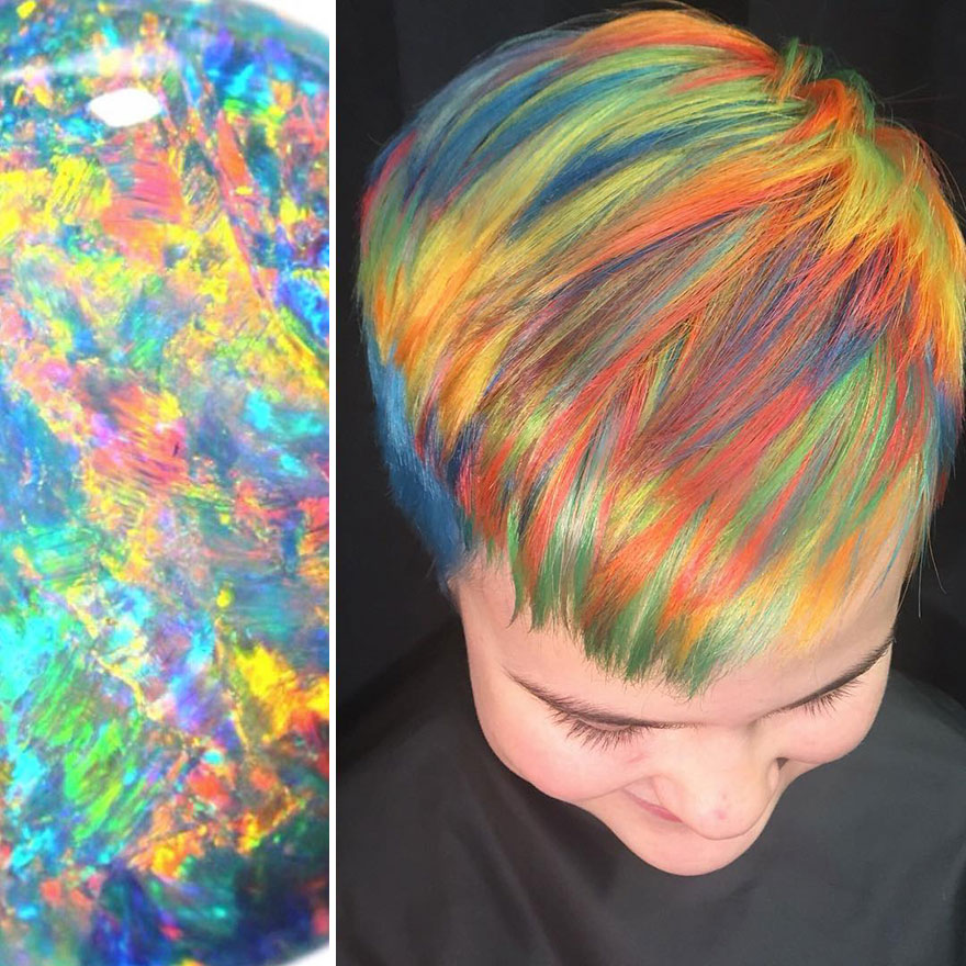Hairdresser Is Inspired By Nature To Create Colored Hair And The Result Is Incredible